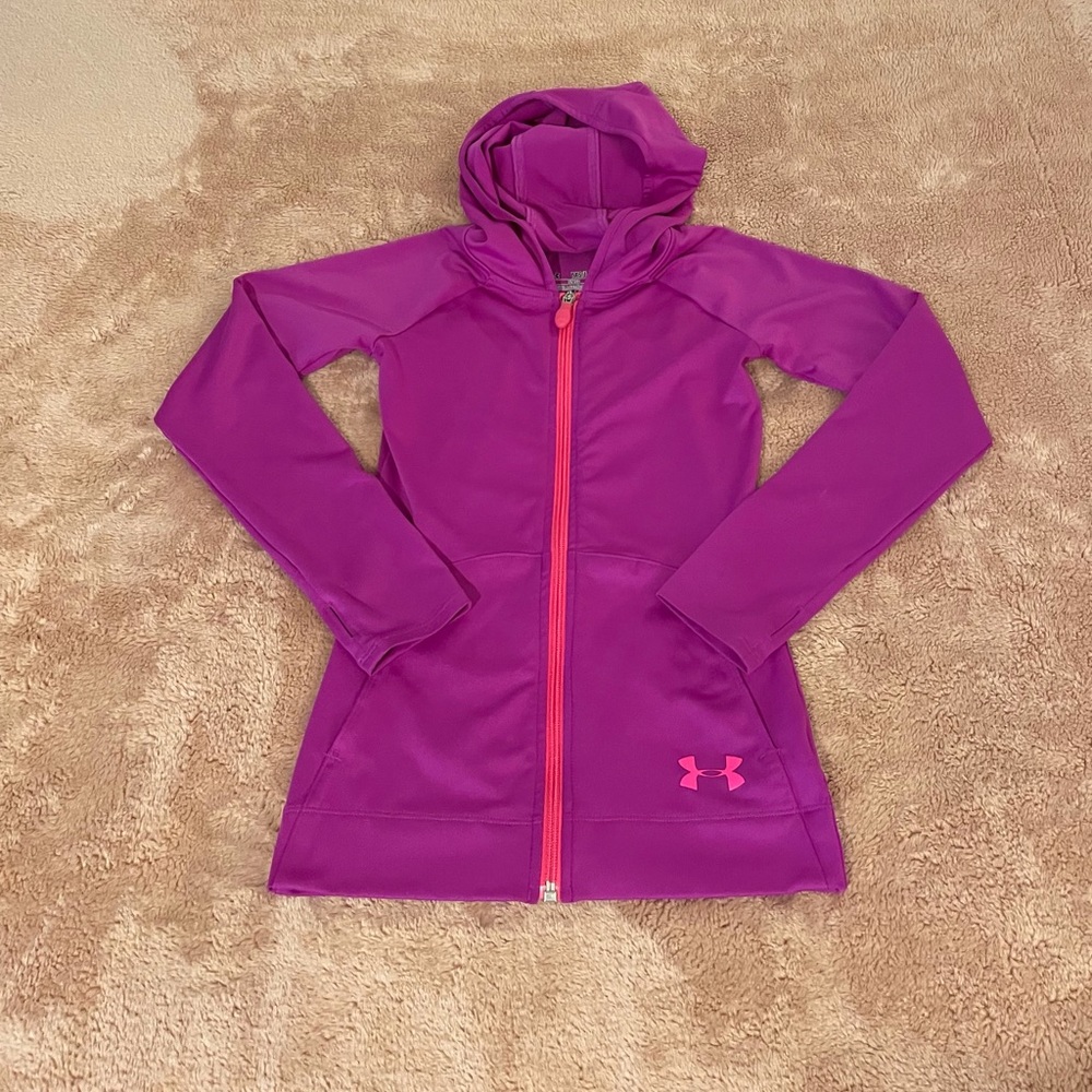 Under Armour girl’s hooded zip jacket
